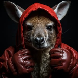 NÃ¥ toppen av boksekamp i Kangaroo King av Stakelogic