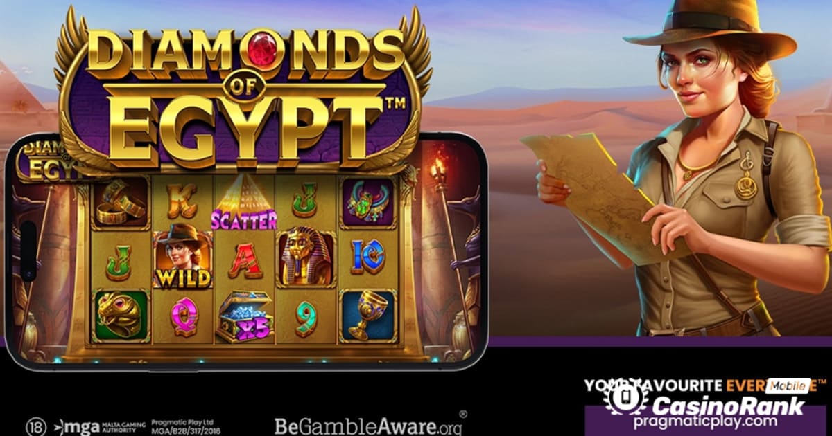 Pragmatic Play lanserer Diamonds of Egypt-spilleautomaten med 4 spennende jackpotter